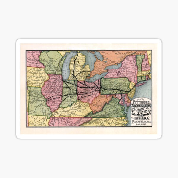 Item preview, Vintage Map of Northeastern Railroads, 1874. designed and sold by historyphoto.