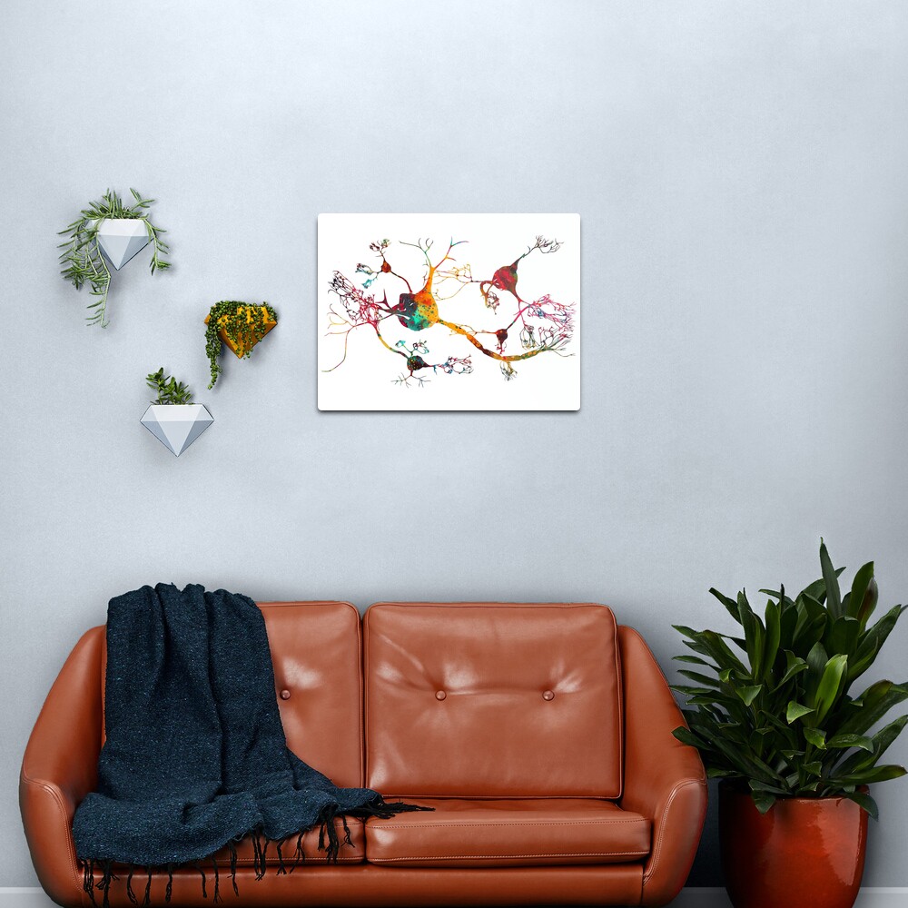 Neurons and nervous system Metal Print
