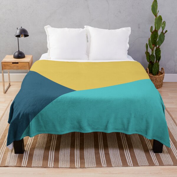 Item preview, Geometric in teal, blue and yellow designed and sold by Latte Design.