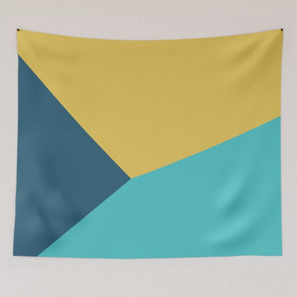 Item preview, Geometric in teal, blue and yellow designed and sold by Latte Design.
