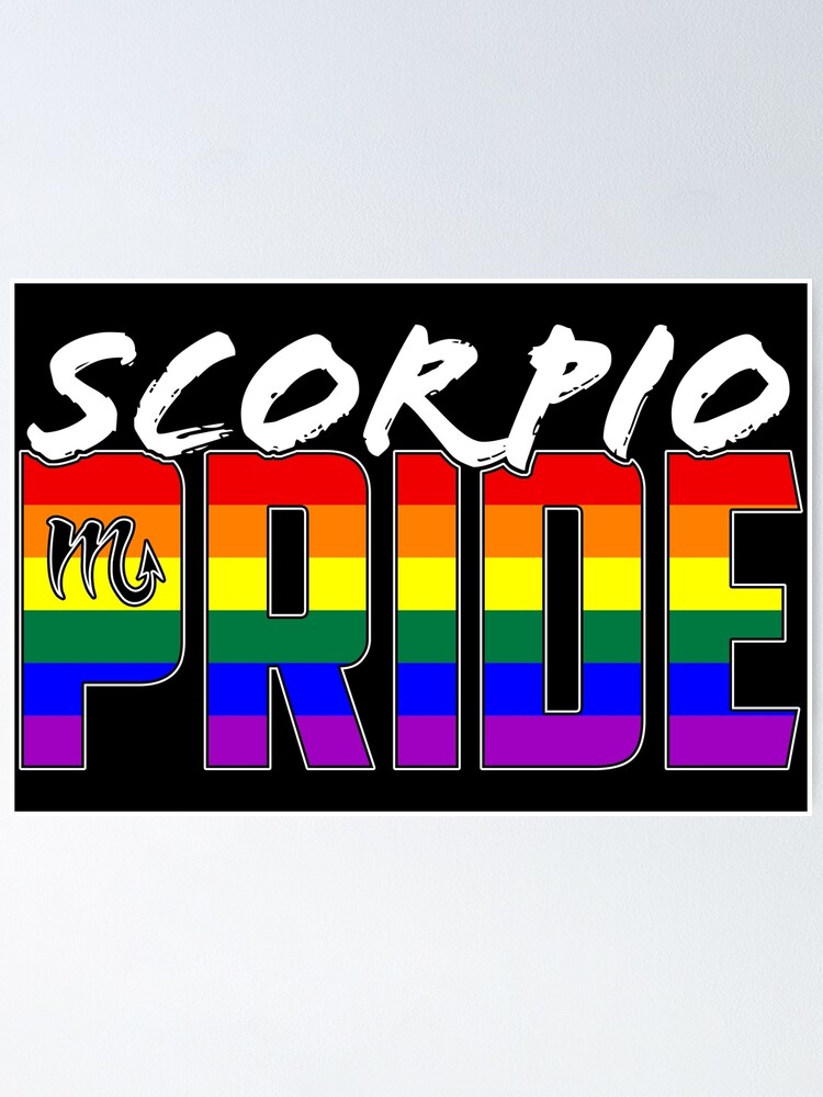 Lgbt Scorpio Pride Flag Zodiac Sign Poster For Sale By Valador