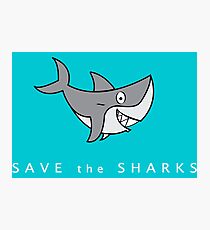 Save The Shark Design Photographic Print