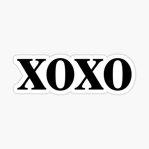Artikel-Vorschau von Schwarzer XOXO, designt und verkauft von Cool Fun  Awesome Time.