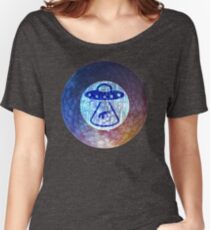 UFO Alien Abuduction Graphic Women's Relaxed Fit T-Shirt