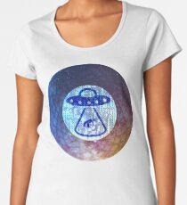 UFO Alien Abuduction Graphic Women's Premium T-Shirt