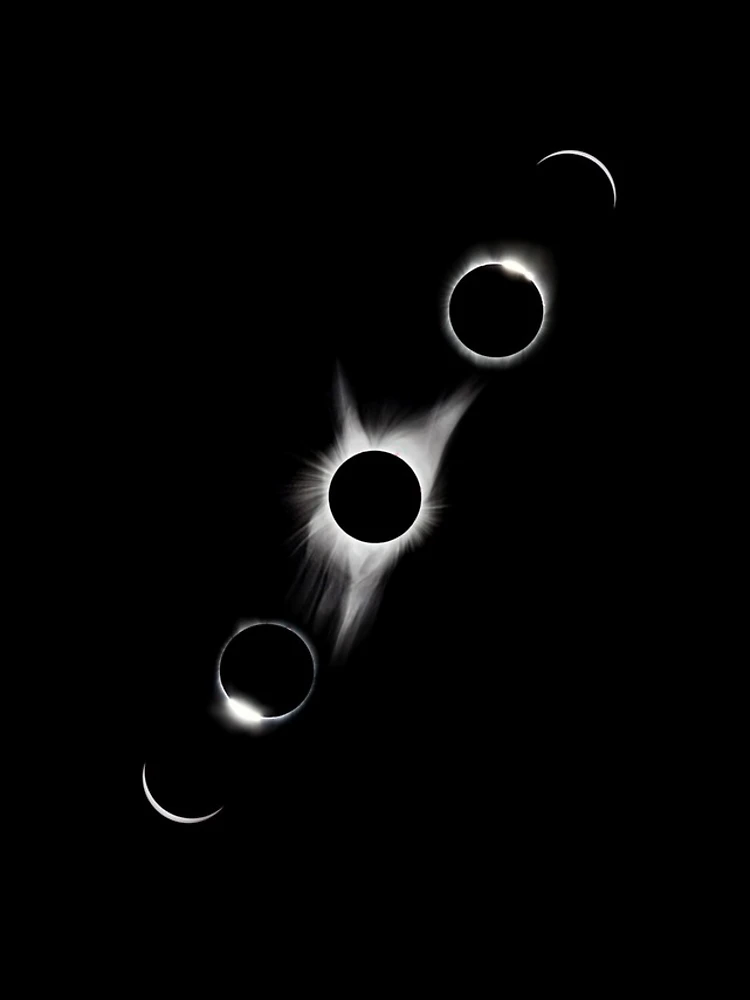 Thumbnail 4 of 4, iPhone Case, Timelapse eclipse designed and sold by StbdCapsized.