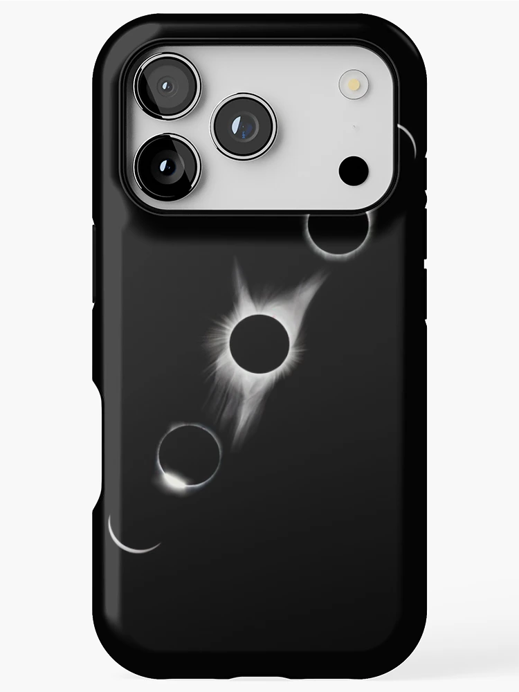 Thumbnail 1 of 4, iPhone Case, Timelapse eclipse designed and sold by StbdCapsized.