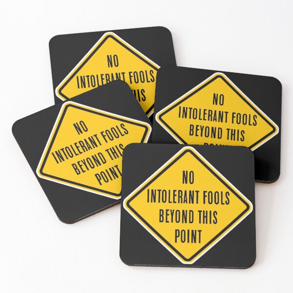 Item preview, No Intolerant Fools Beyond this Point designed and sold by PromoteProgress.