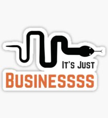 It's Just Business McCombs Snake Sticker