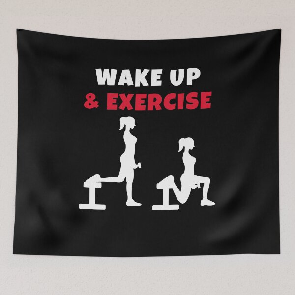 Item preview, Wake up and exercise Split Squat with Dumbbells designed and sold by we1000.