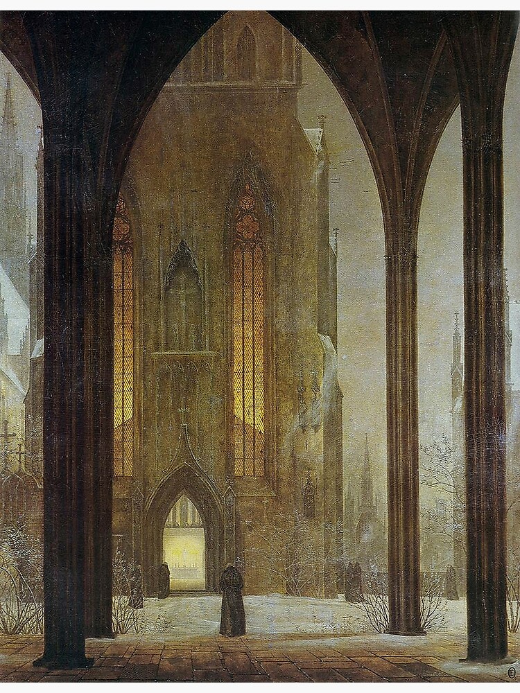 Ernst Oehme...Cathedral in Winter, 1821 by edsimoneit