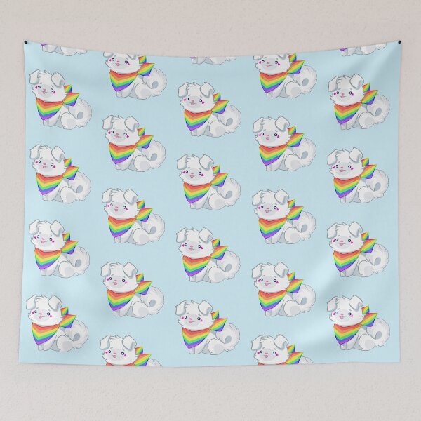 Item preview, Proud Pupper (Rainbow Pride) designed and sold by Ribombyliidae.