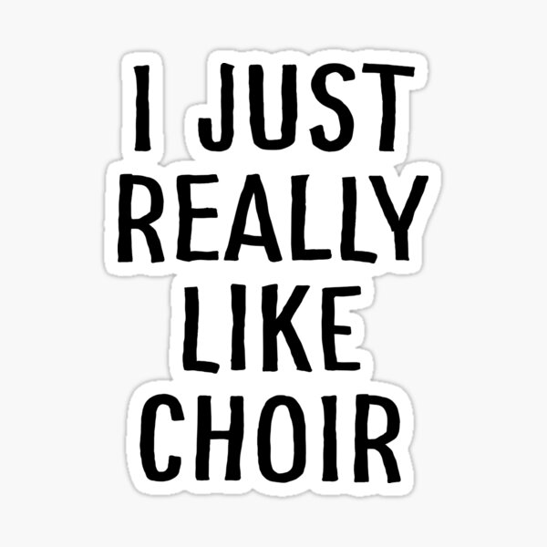 Alto Music Choir Singer Oval Sticker