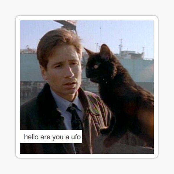 UFO Mulder X Files Sticker