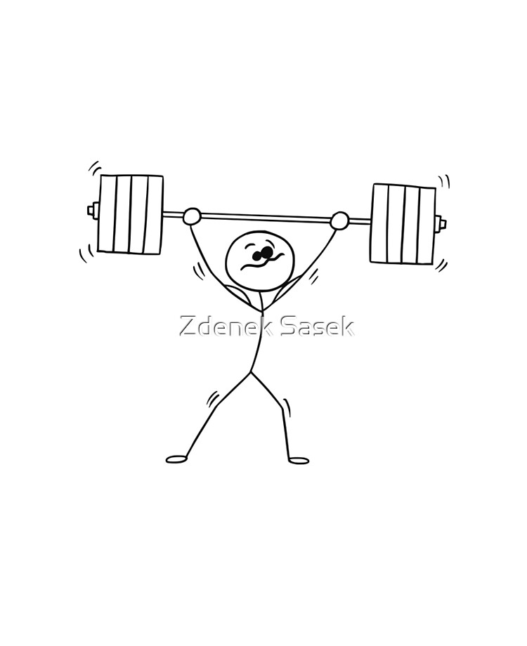 Stick Man Cartoon Of Weightlifter With Barbell Above His Head Ipad Case Skin By Zdeneksasek Redbubble The big cartoon wiki is an encyclopedia dedicated to collecting expansion scenes throughout media. redbubble