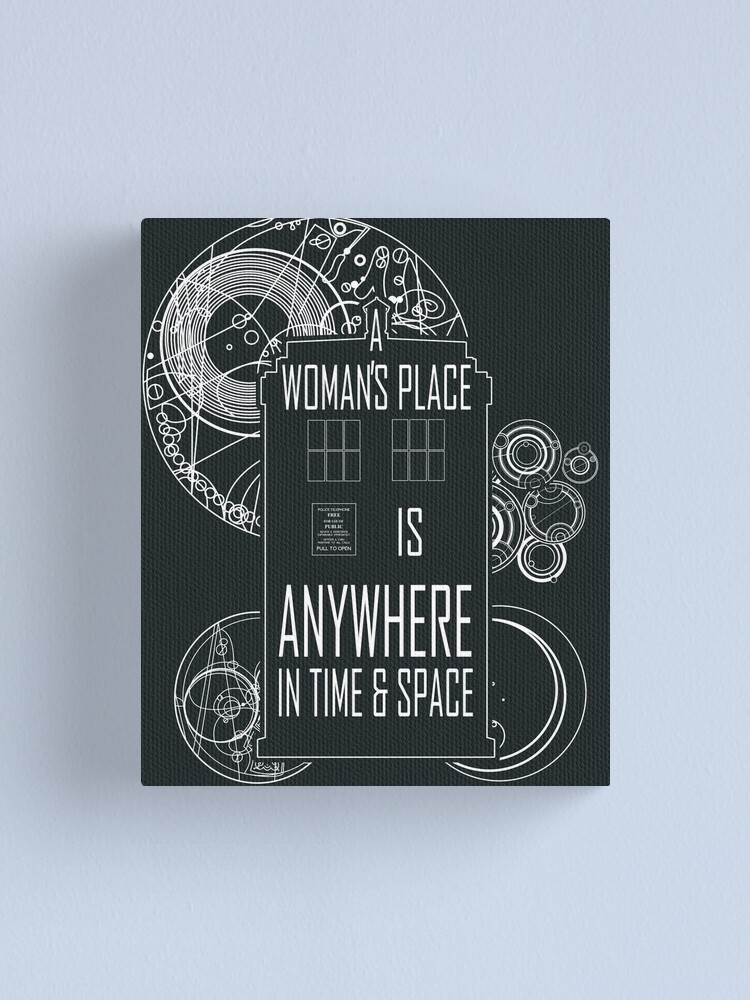A Woman/'s Place is Anywhere in Time and Space Thirteenth Doctor Tote Bag Doctor Who inspired