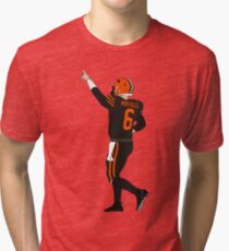 Baker Mayfield's First Win Tri-blend T-Shirt