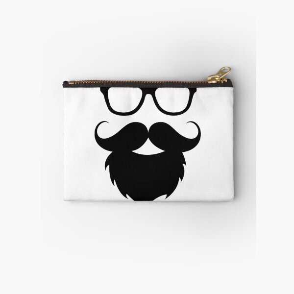 Item preview, Funny Hipster Beard Face Silhouette designed and sold by shabzdesigns.