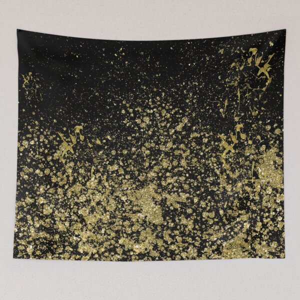 Item preview, Glittering Gold Sparkles on Black designed and sold by cadinera.