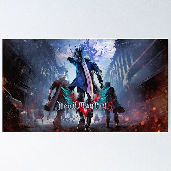  Da Bang Dmc Devil May Cry 5 Kat Vergil Sword Guns Spray 20X30  Inch Poster Print: Posters & Prints