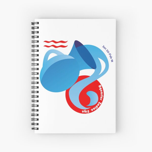 Aquarius - Water Bearer Spiral Notebook