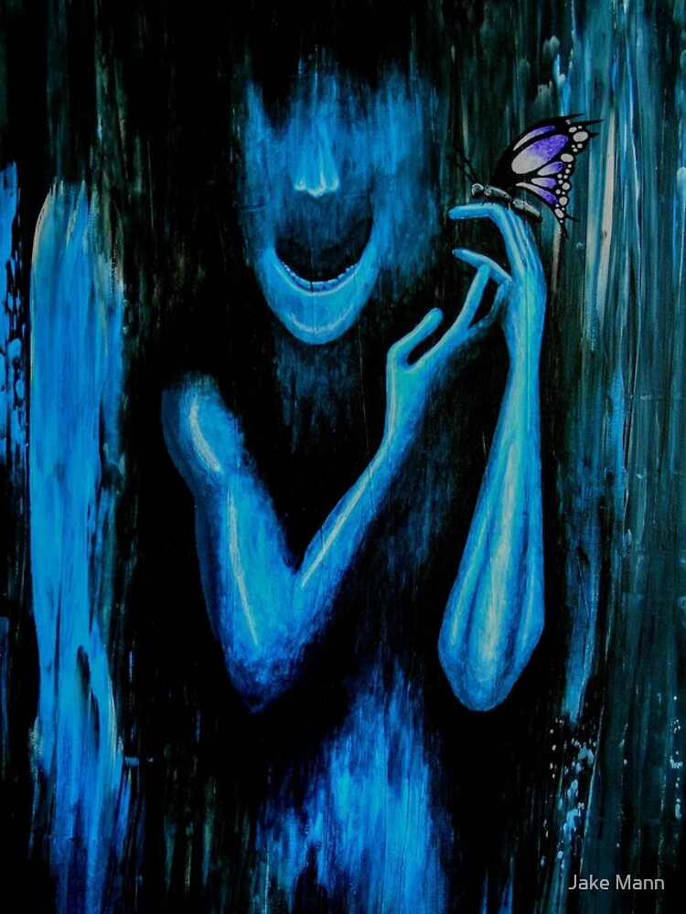 Imagen 4 de 4, Funda de iPhone con la obra Azul, diseñada y vendida por musingsofmann.