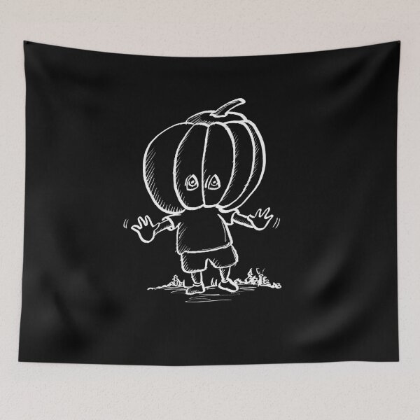 Item preview, The Boy With The Halloween Pumpkin Head designed and sold by brodyquixote.