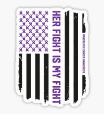 Pancreatic Cancer Awareness American Flag T-Shirt Tee Gift Sticker