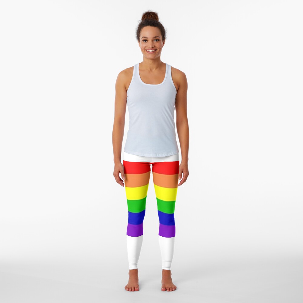 Gay Pride Flagge Lgbtq Leggings Von Mier8 Redbubble 0874