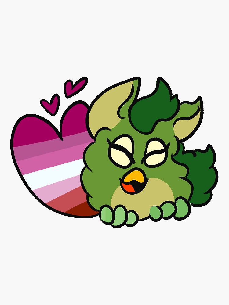 Lgbt Lesbian Pride Frog Furby Sticker For Sale By Troola Redbubble 0120