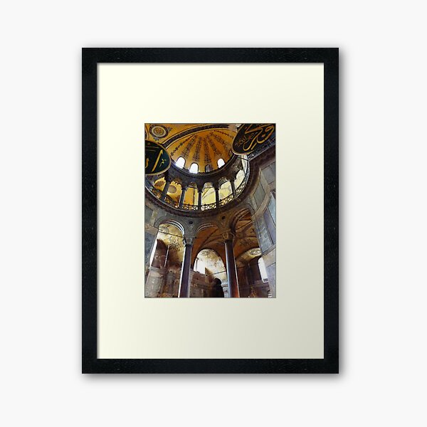 Hagia Sophia Interior - Central Dome Framed Art Print