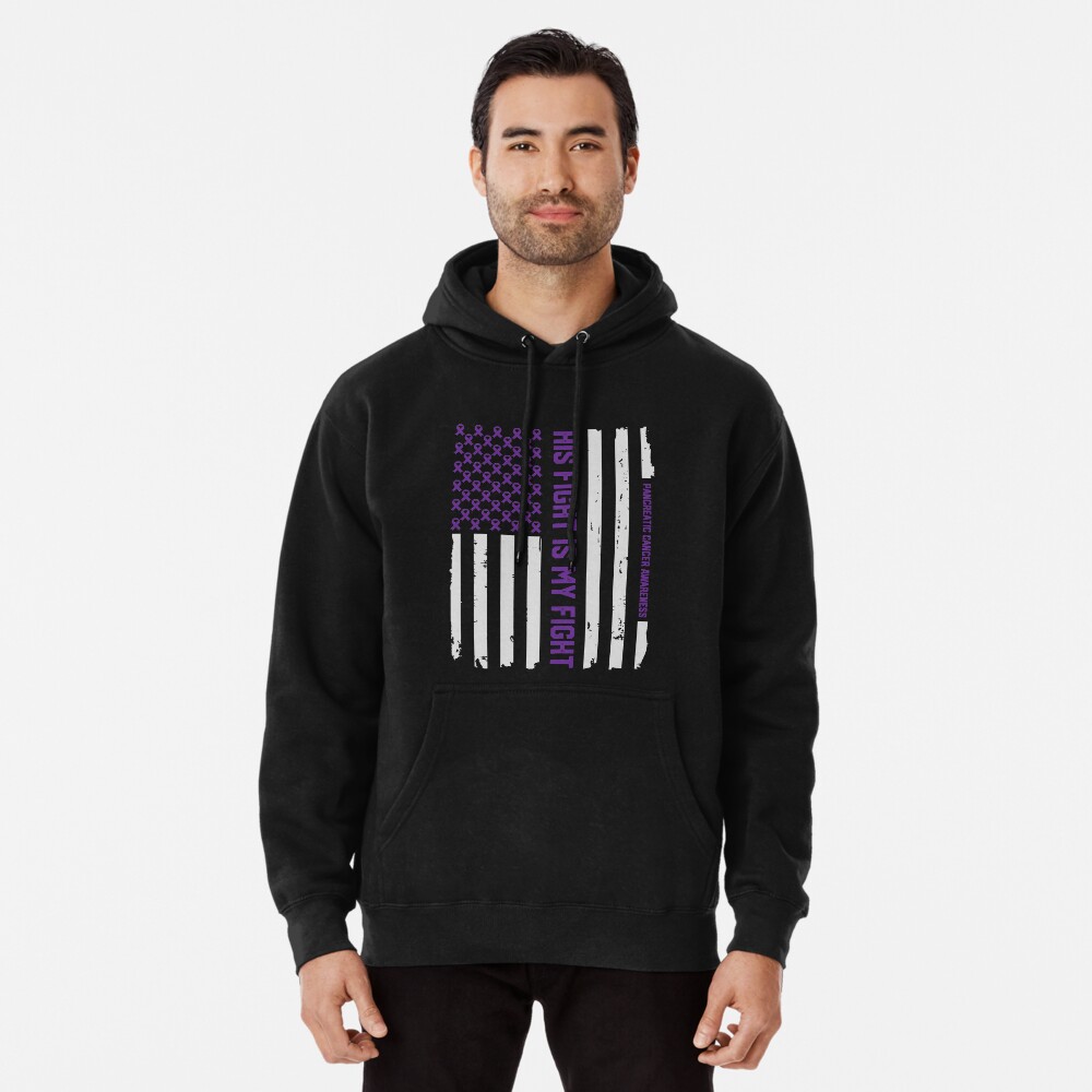 "Purple Pancreatic Cancer Awareness Ribbon" Pullover ...