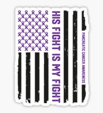 Purple Pancreatic Cancer Awareness Ribbon Sticker