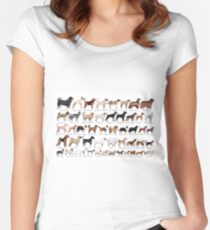 Purebred Dog Breeds Women's Fitted Scoop T-Shirt