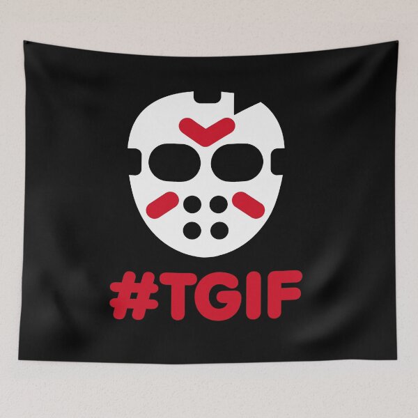 Item preview, #TGIF - Thank God it's friday the 13th Halloween designed and sold by LaundryFactory.