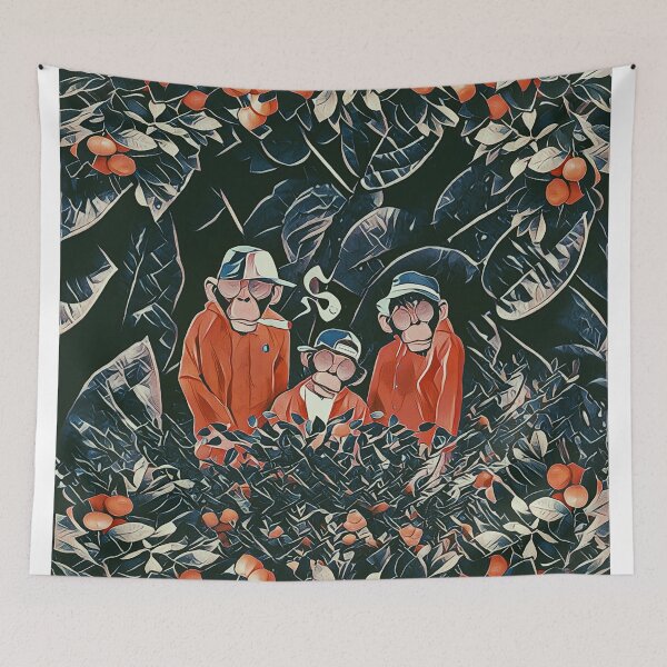 Item preview, Three monkeys designed and sold by jblittlemonsters.