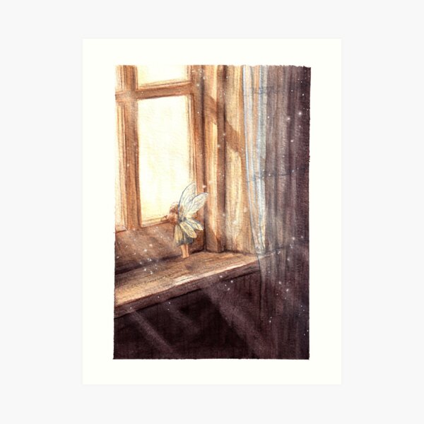 Fairy in a window Art Print