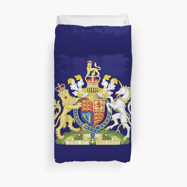 Royal coat of arms of the United Kingdom (HD) Duvet Cover