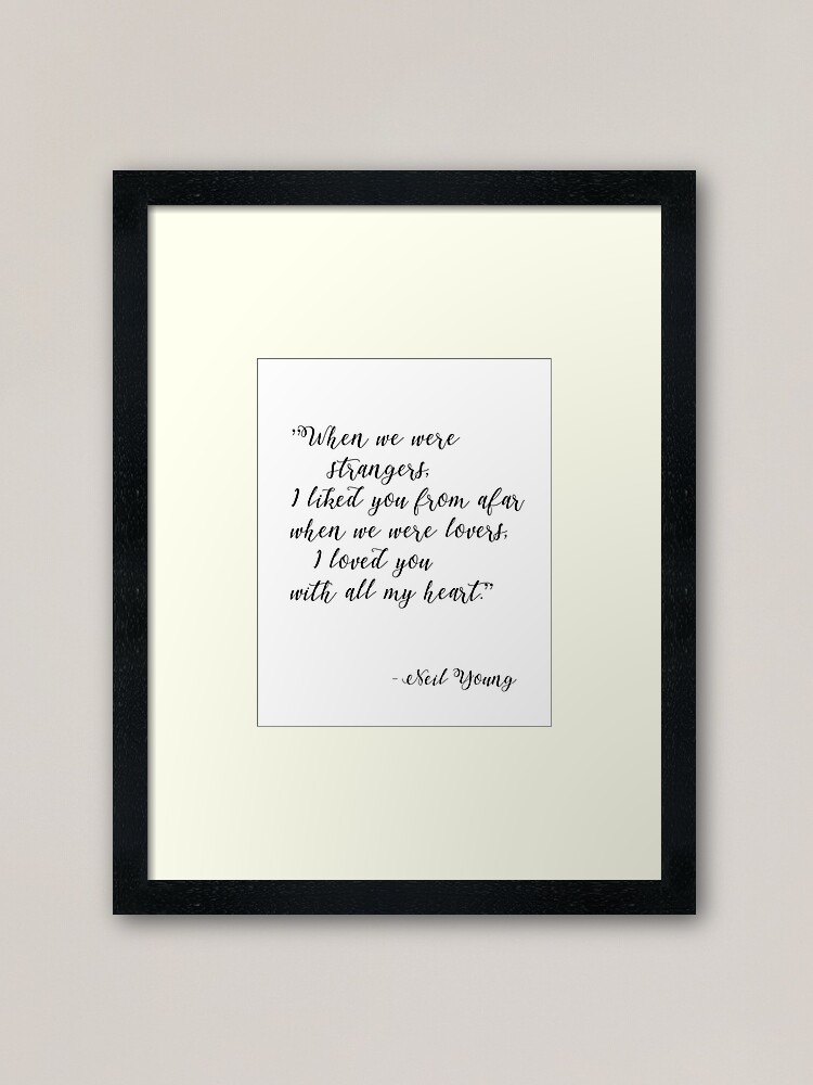 Alternate view of Neil Young, Harvest moon Framed Art Print