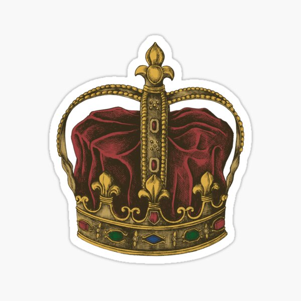 Crown Sticker for Sale by ducreation