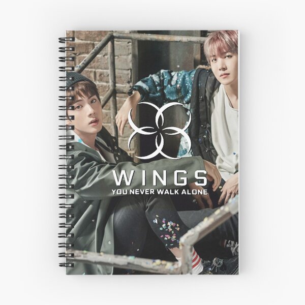 Item preview, jin + jhope - notebook (ynwa) designed and sold by mbtae.