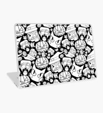 Halloween Pattern (Black and white) Laptop Skin