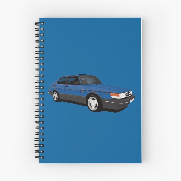 Item preview, Blue Saab 900 Turbo Aero illustration designed and sold by knappidesign.