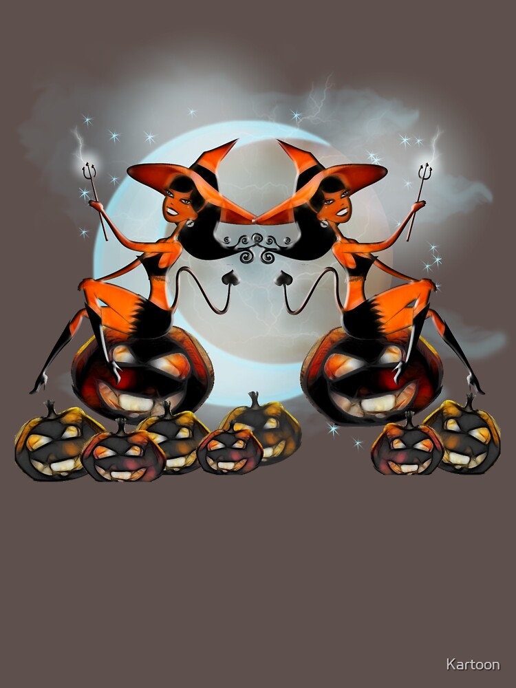 Devil Girl - Halloween Pumpkins by Kartoon