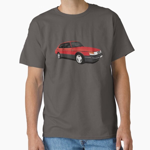 Vista previa del artículo con la obra «Saab 900 Turbo 16 Aero rojo ilustración», diseñado y vendido por knappidesign.