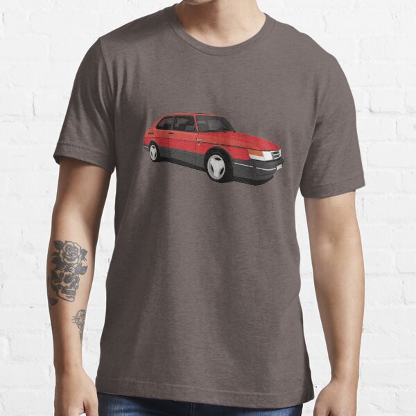 Red Saab 900 Turbo 16 Aero illustration Essential T-Shirt