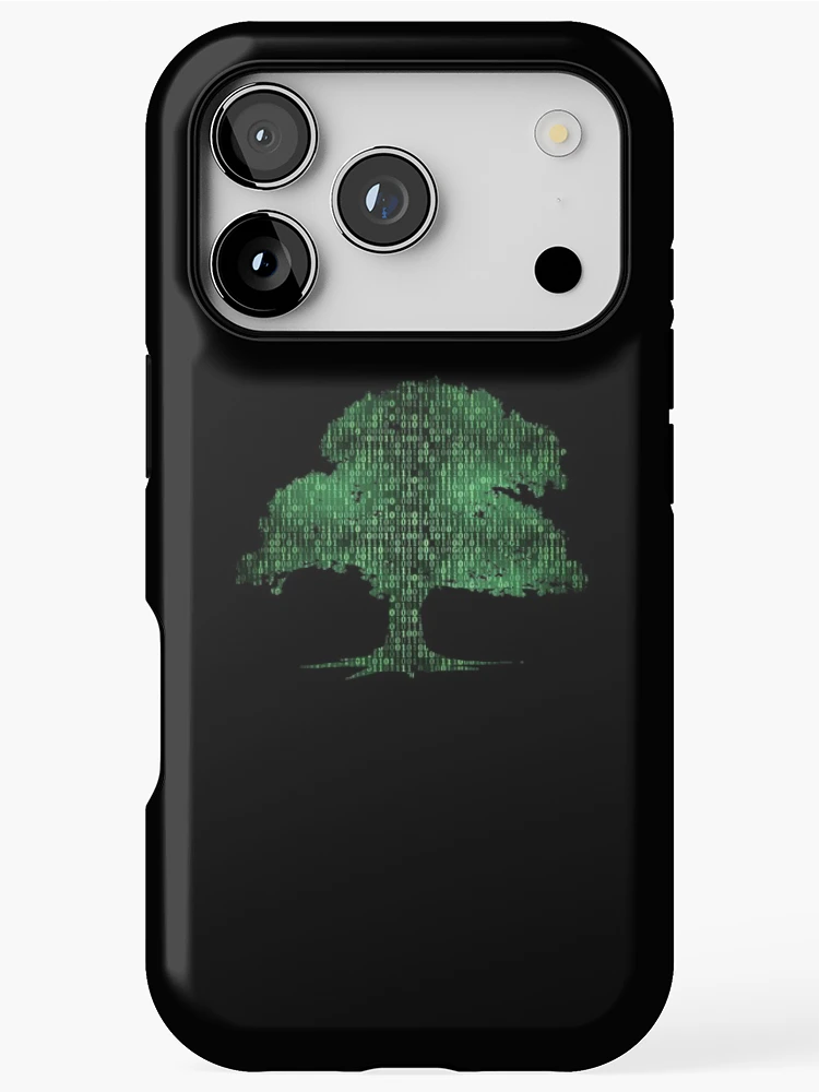Thumbnail 1 of 4, iPhone Case, Binary Tree Computer Coding Programmer designed and sold by noirty.