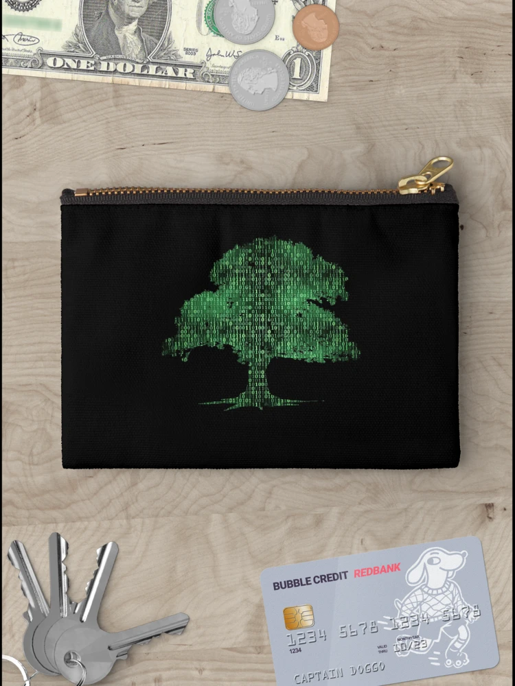 Thumbnail 3 of 4, Zipper Pouch, Binary Tree Computer Coding Programmer designed and sold by noirty.