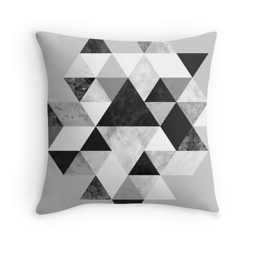 Black and White Throw Pillows Redbubble