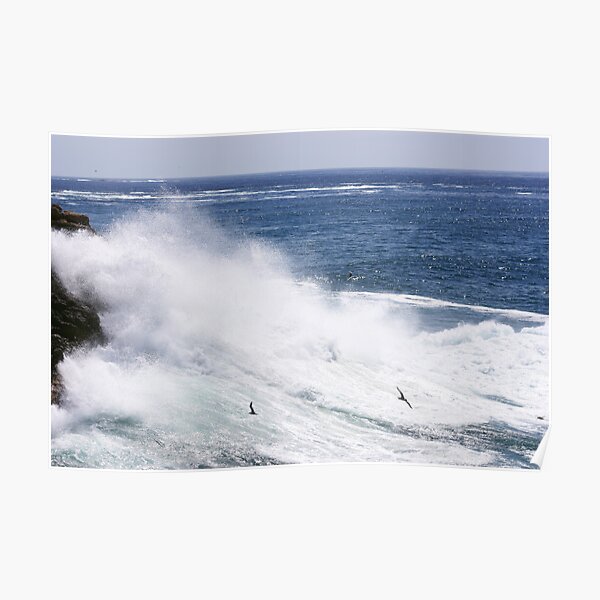 Ocean Waves Point Lookout Poster